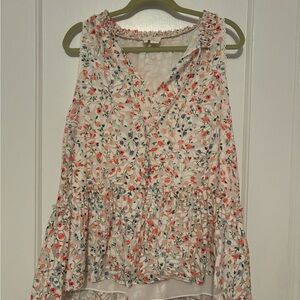 Floral Sleeveless Women's Top